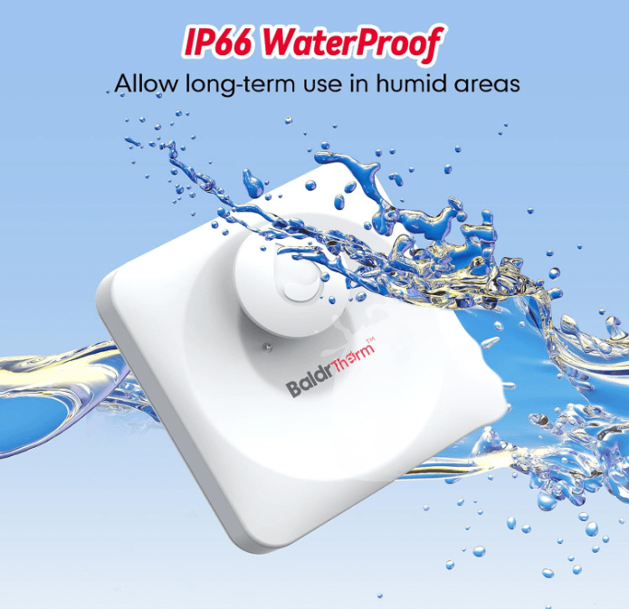 BaldrTherm Water Leak Detector 3-Pack - 100dB Alarm with Smart Alerts for Home and Basement