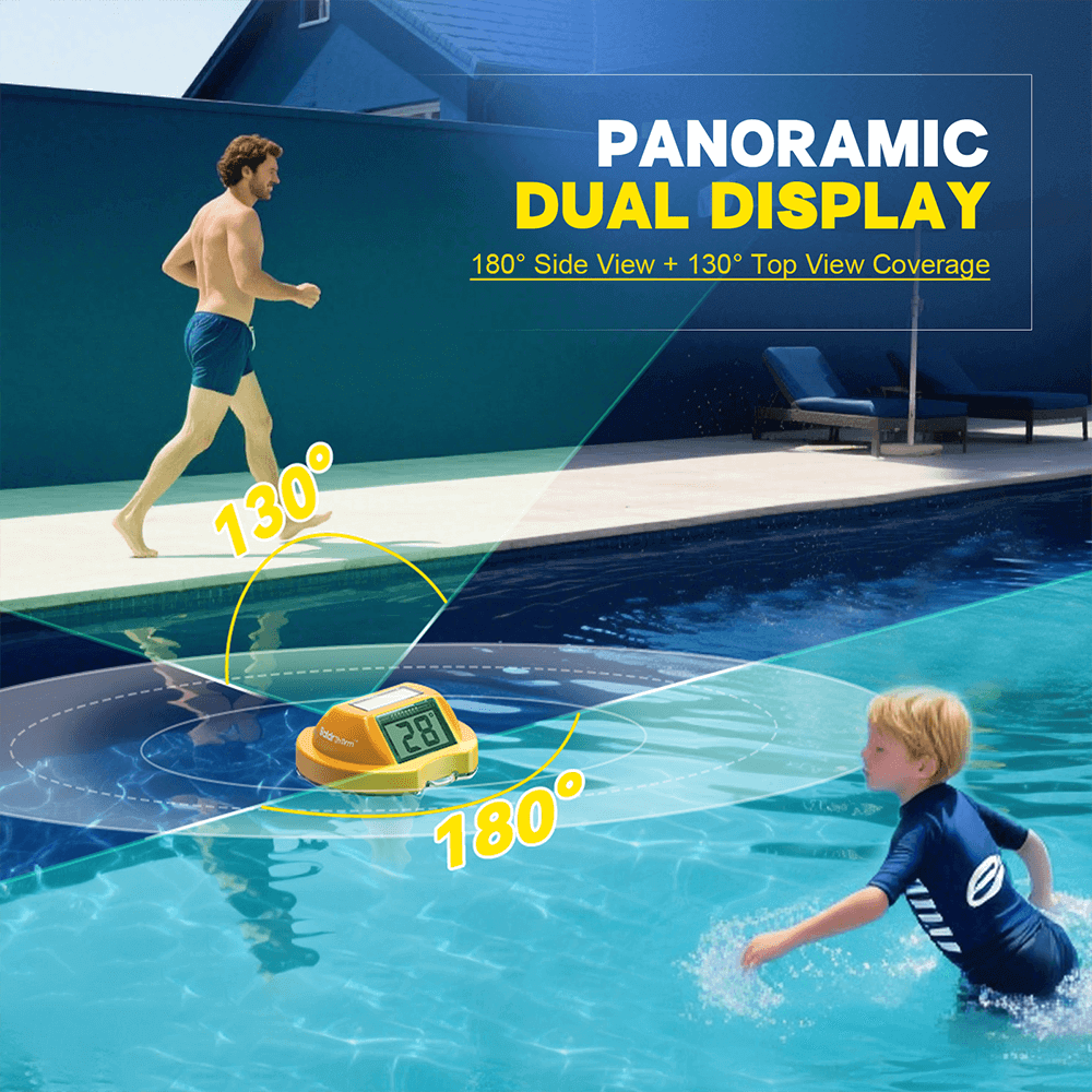 BaldrTherm Pool Thermometer Solar Digital Floating(Yellow)