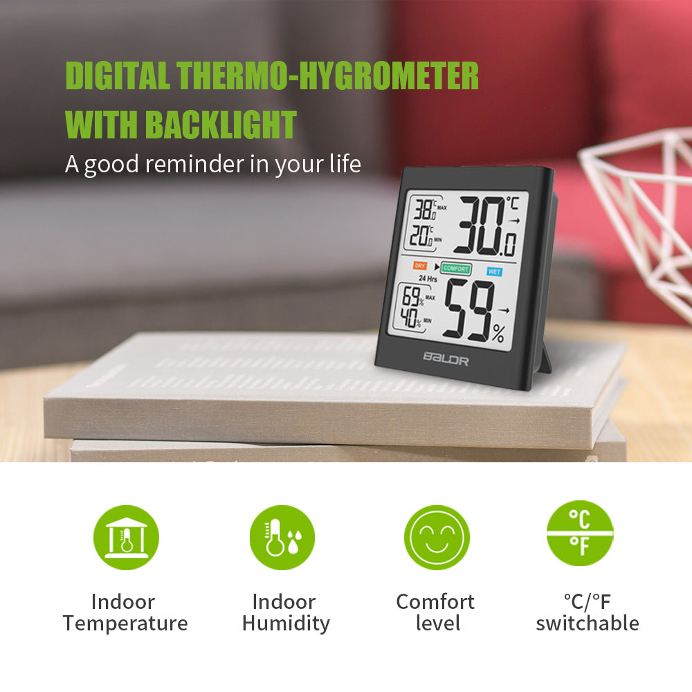 Baldr Thermo-hygrometer with Backlight B135TH
