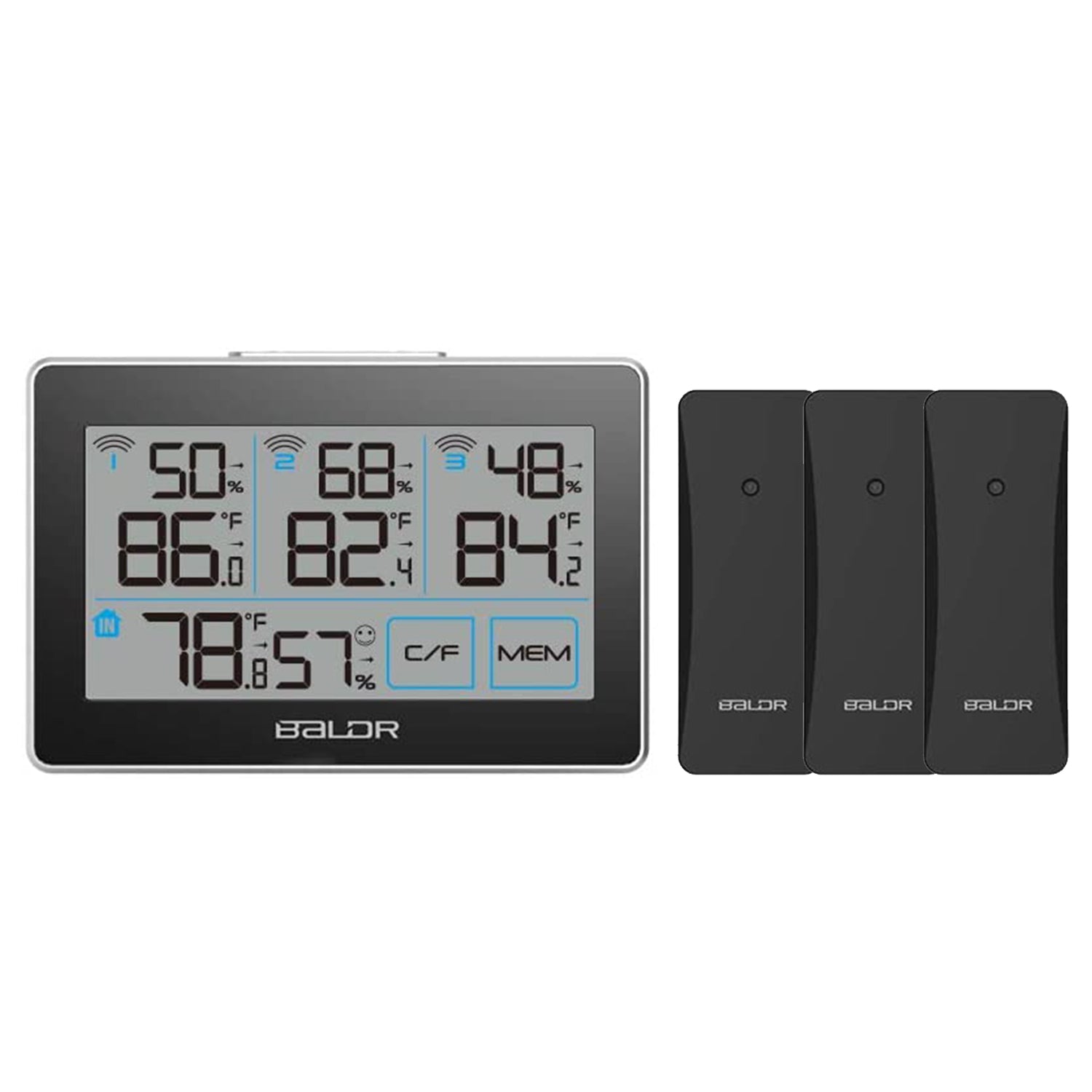 Baldr Wireless Thermo-hygrometer with 3 sensors B317T4H4