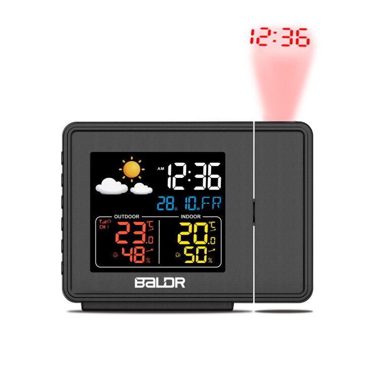 Baldr Projection Weather Station Clock B367WS