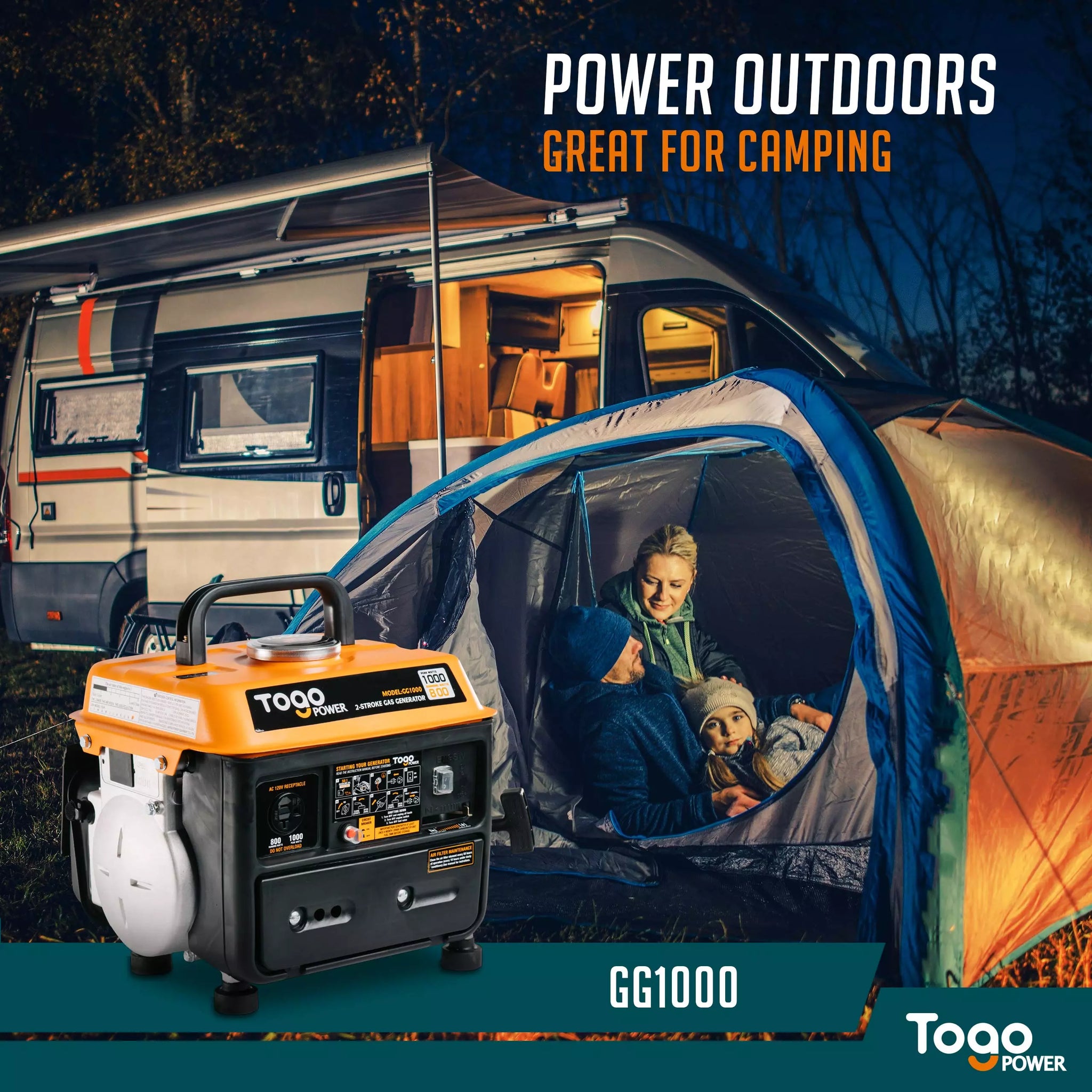 Togopower GG1000 Portable Gas Generator