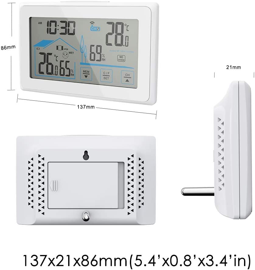 Baldr Touch Screen Wireless Thermo-hygrometer B340ST2H2