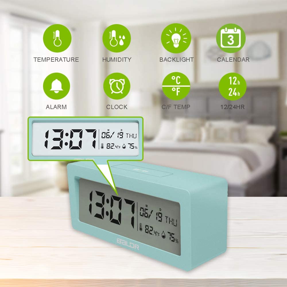 BALDR Compact Digital Alarm Clock  B0337STH