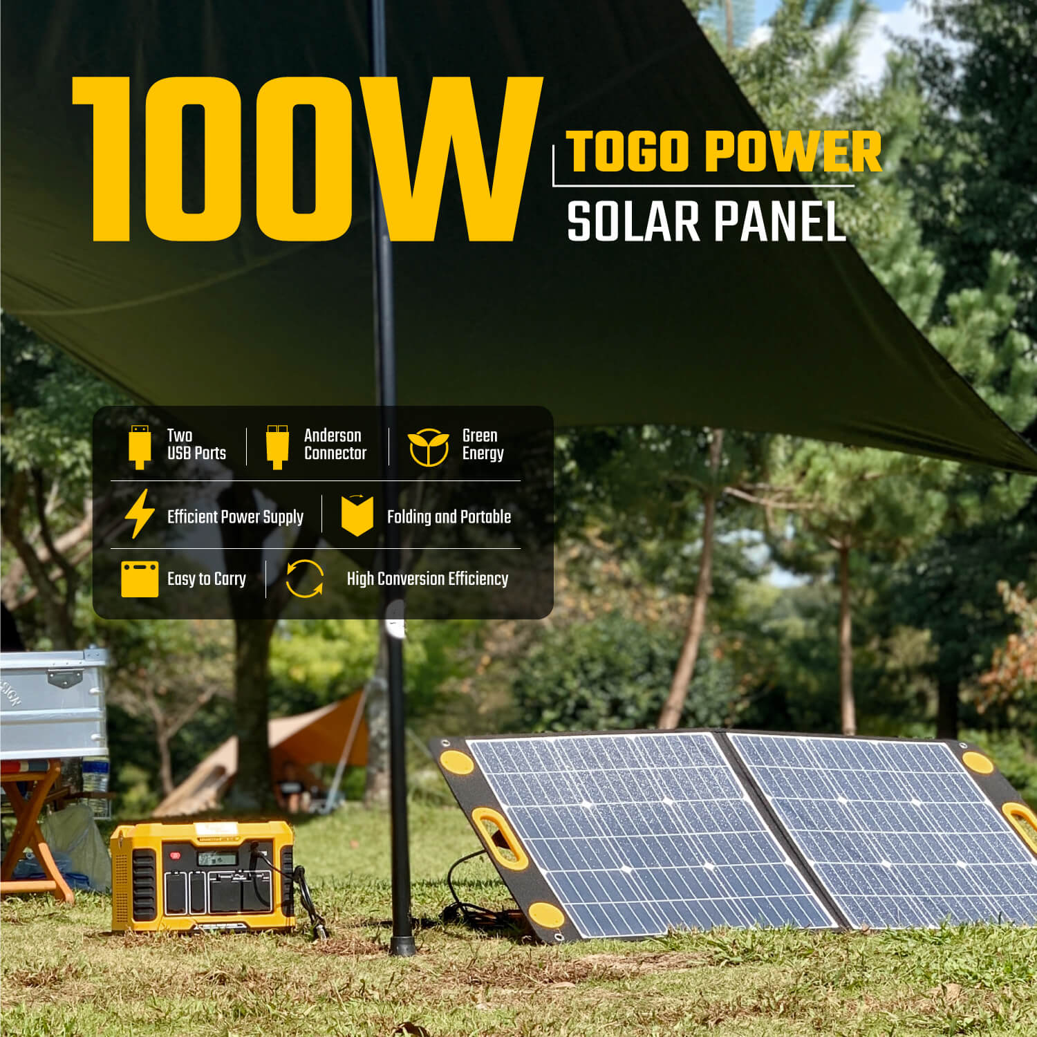 Togopower Advance 100W Portable Foldable Solar Panel