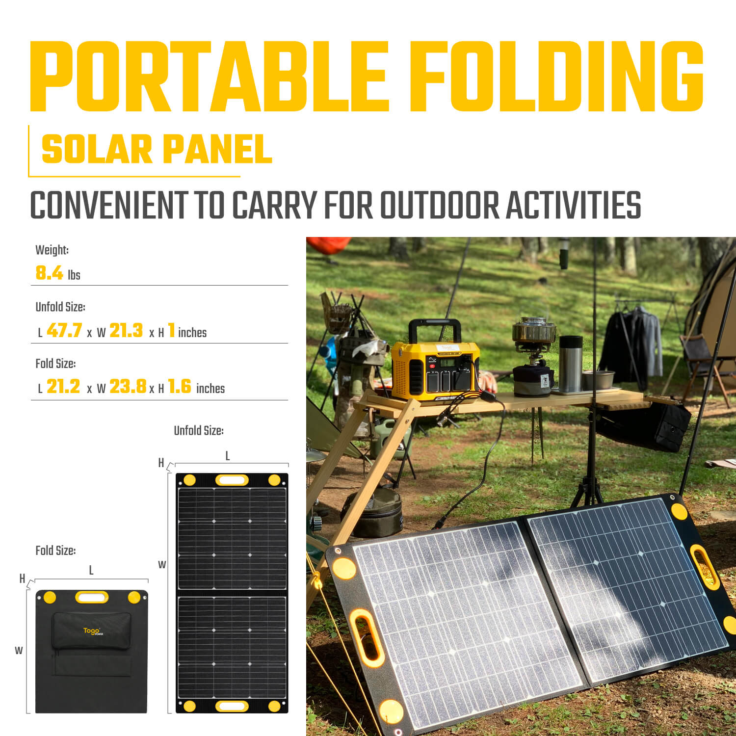 Togopower Advance 100W Portable Foldable Solar Panel