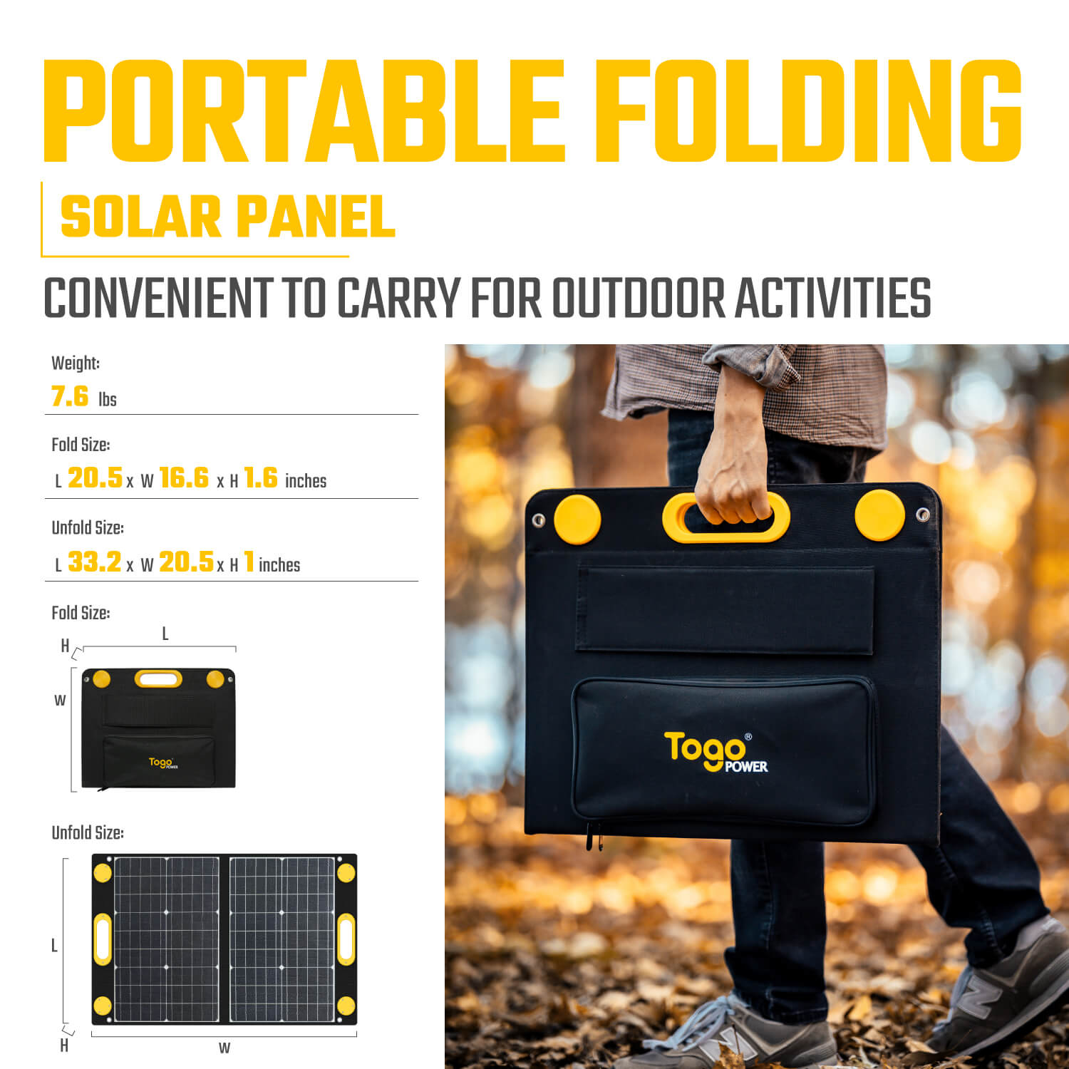 Togopower A240 Solar Generator(Advance 240 Power Station + 60W Solar Panel)