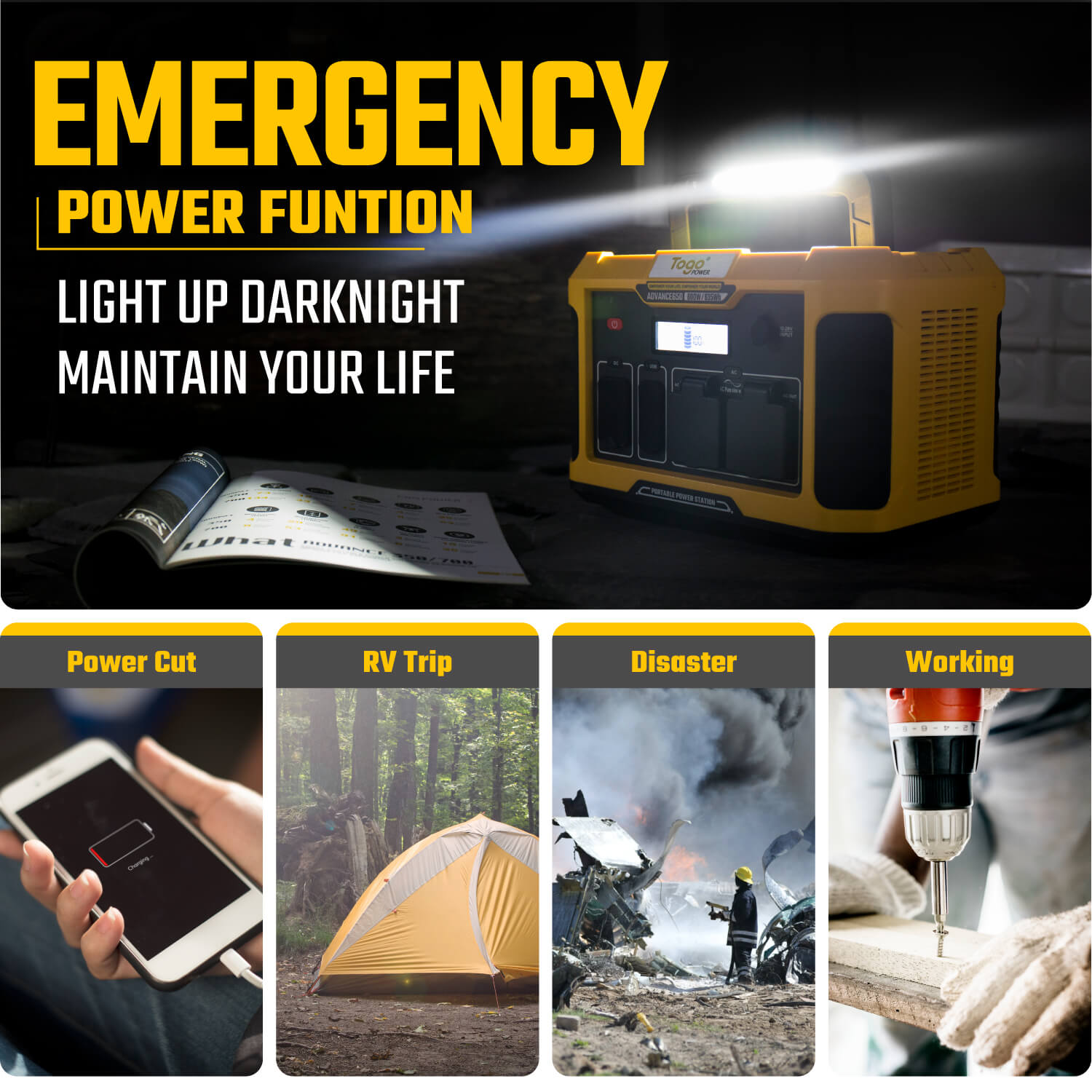 Togopower Advance 650 Portable Power Station