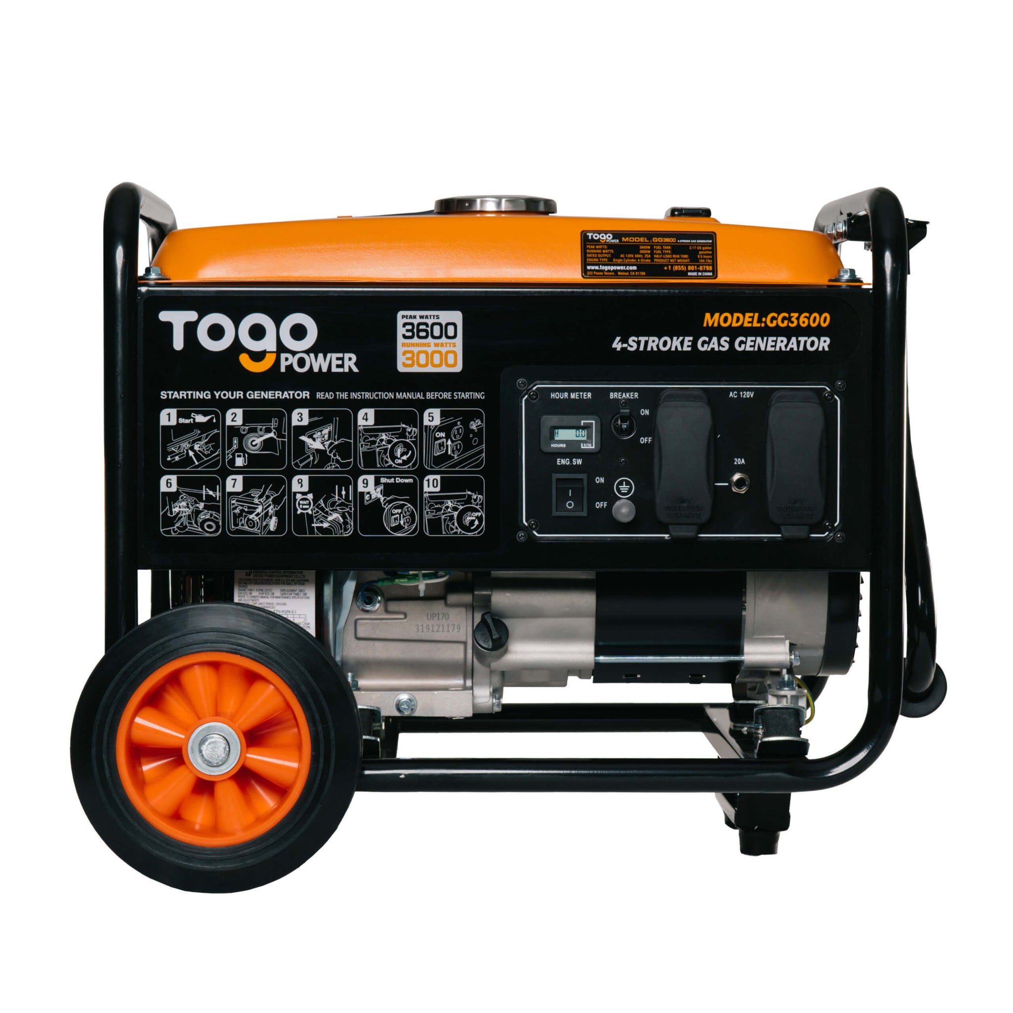 Togopower GG3600 Portable Gas Generator